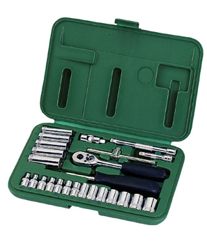 供应世达25件6.3MM系列套筒组套 综合组套 09001