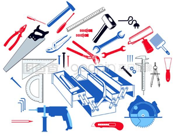 带工具箱的手动工具